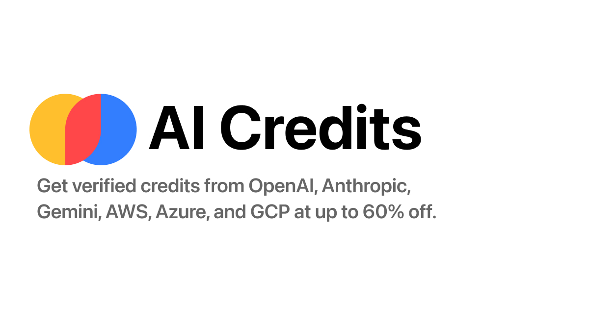 AI Credits - 买卖 AI 额度最高省60%